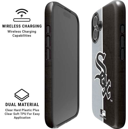 MLB Chicago White Sox Split iPhone 16 Plus Magsafe Impact Case
